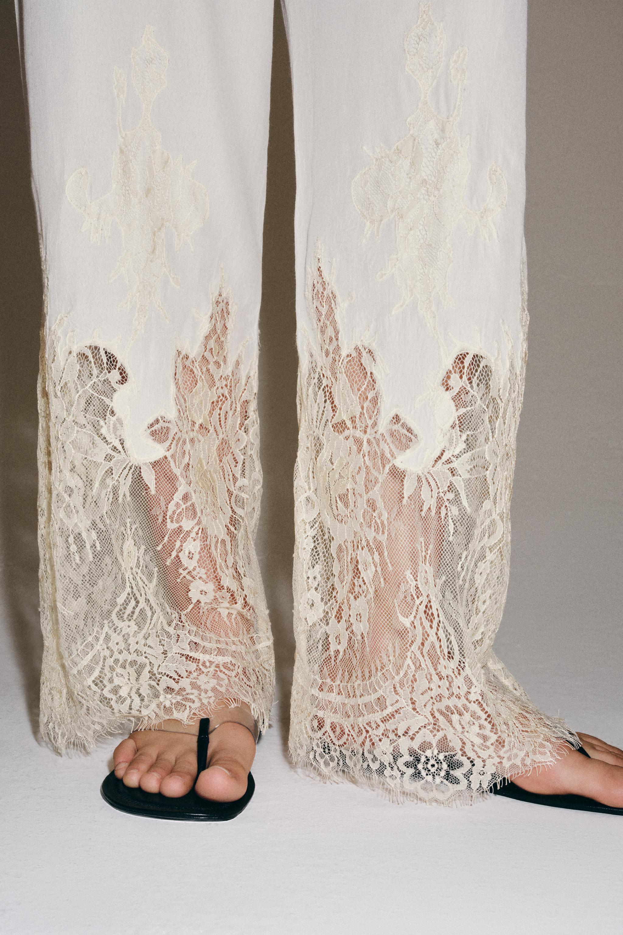 ZW COLLECTION LACE PAJAMA PANTS
