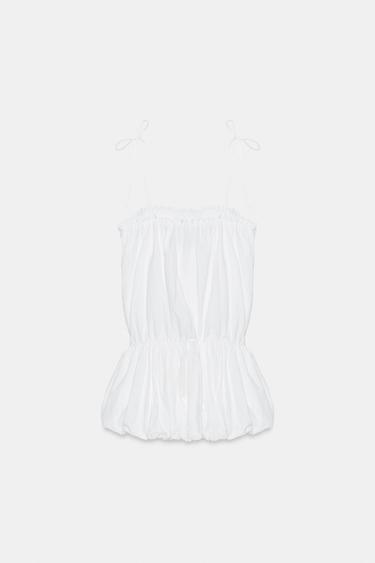 NYLON BALLOON DRESS - White by Zara - Image 6