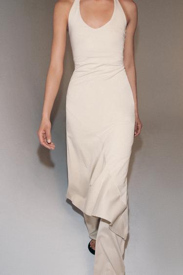 OPEN-BACK DRESS - Beige by Zara - Image 1