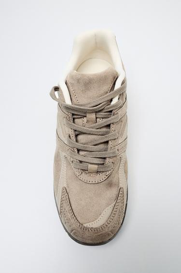 СПОРТНИ ОБУВКИ - Сивокафяво от Zara