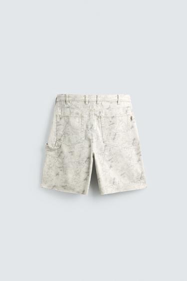 BERMUDA RELAXED FIT POCHE CHARPENTIER - Imprimée de Zara - Image 7