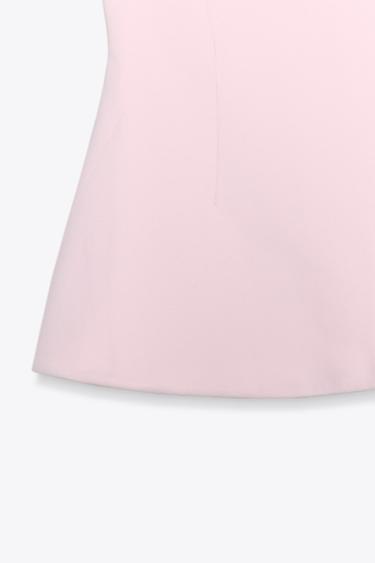 TOP BANDEAU INTERLOCK - Rose de Zara - Image 6