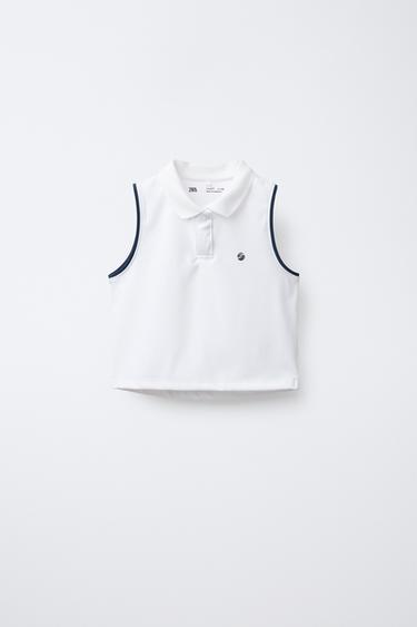 POLO SHIRT WITH CONTRASTING PIPING - White by Zara