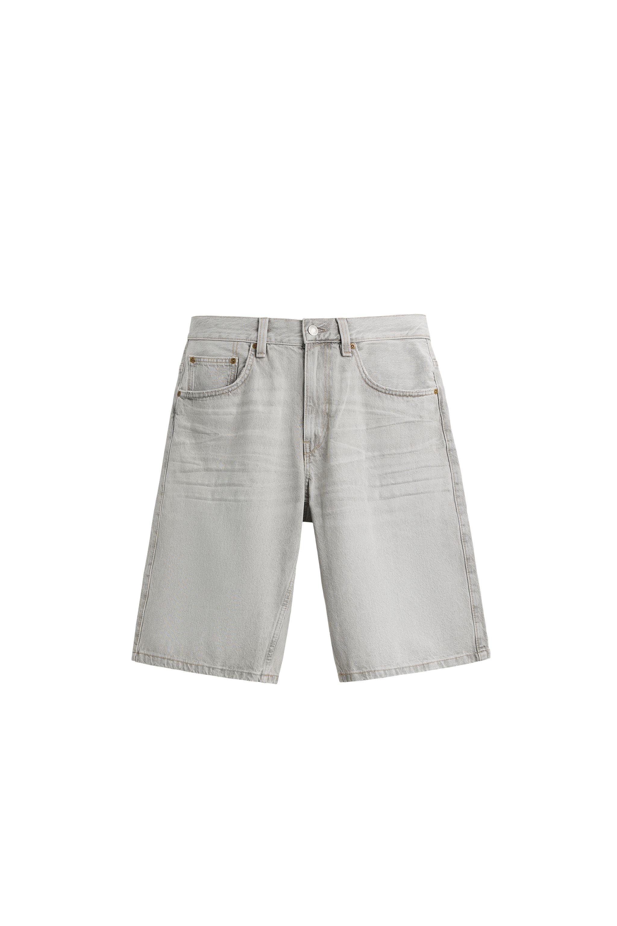 ZARA バギーショーツ ZARA - ZARA ザラ BAGGY SHORT ブラックデニムバギーショーツ 4060/400