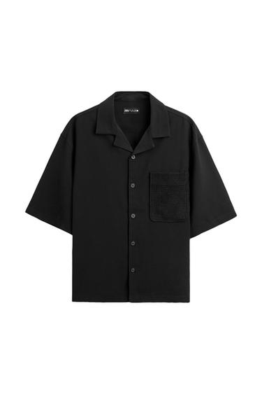 CROCHET POCKET SHIRT