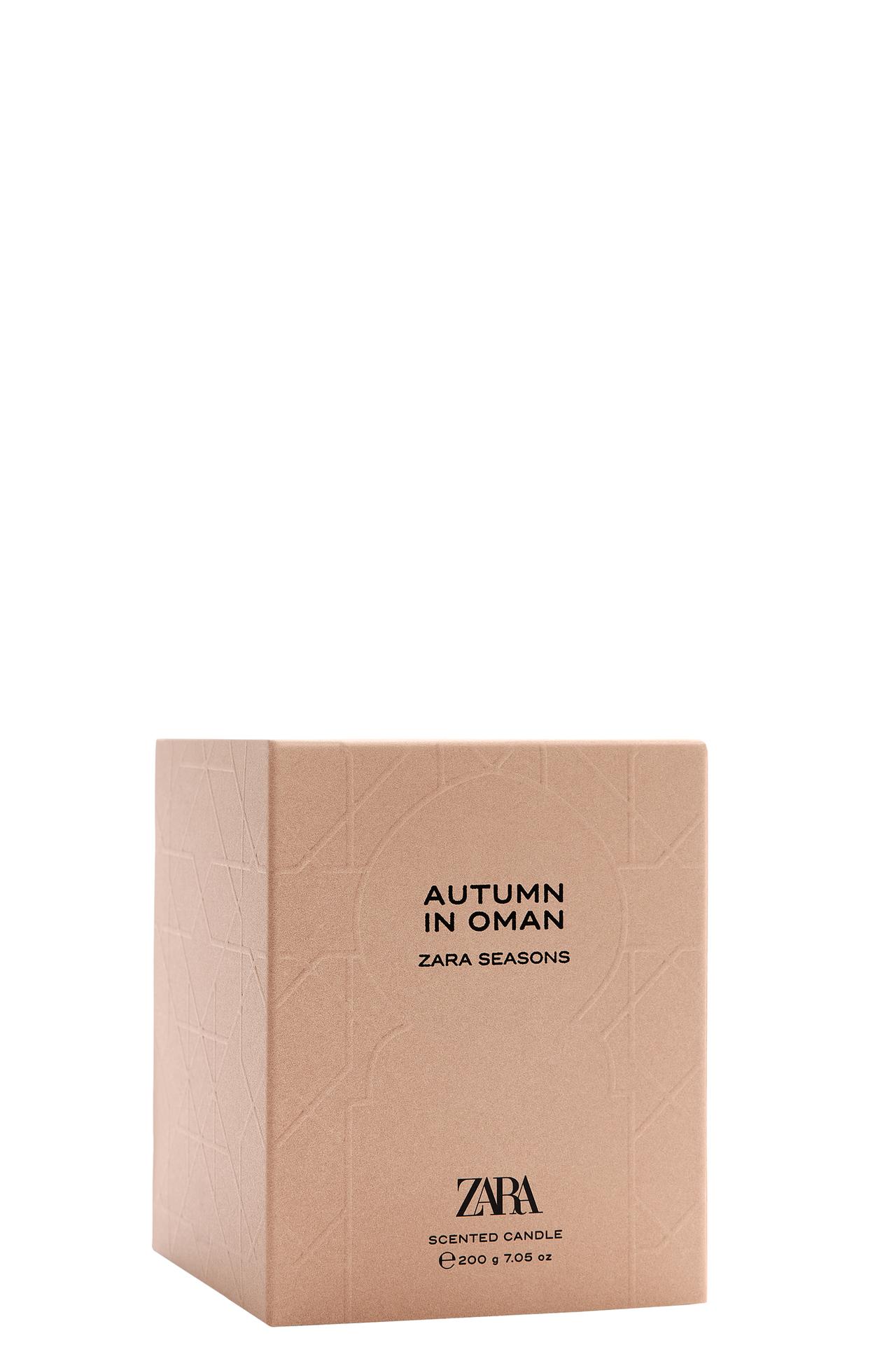 Zara SEASONS AUTUMN IN OMAN SCENTED CANDLE 200G (7.05 OZ) — TINTED LEATHER