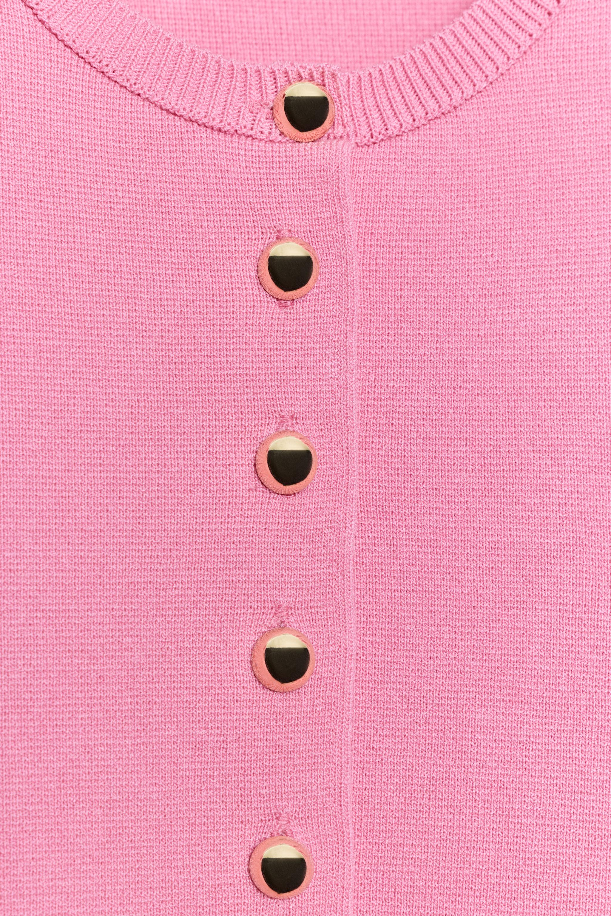 ショートスリーブニットジャケット - ピンク | ZARA Japan / 日本