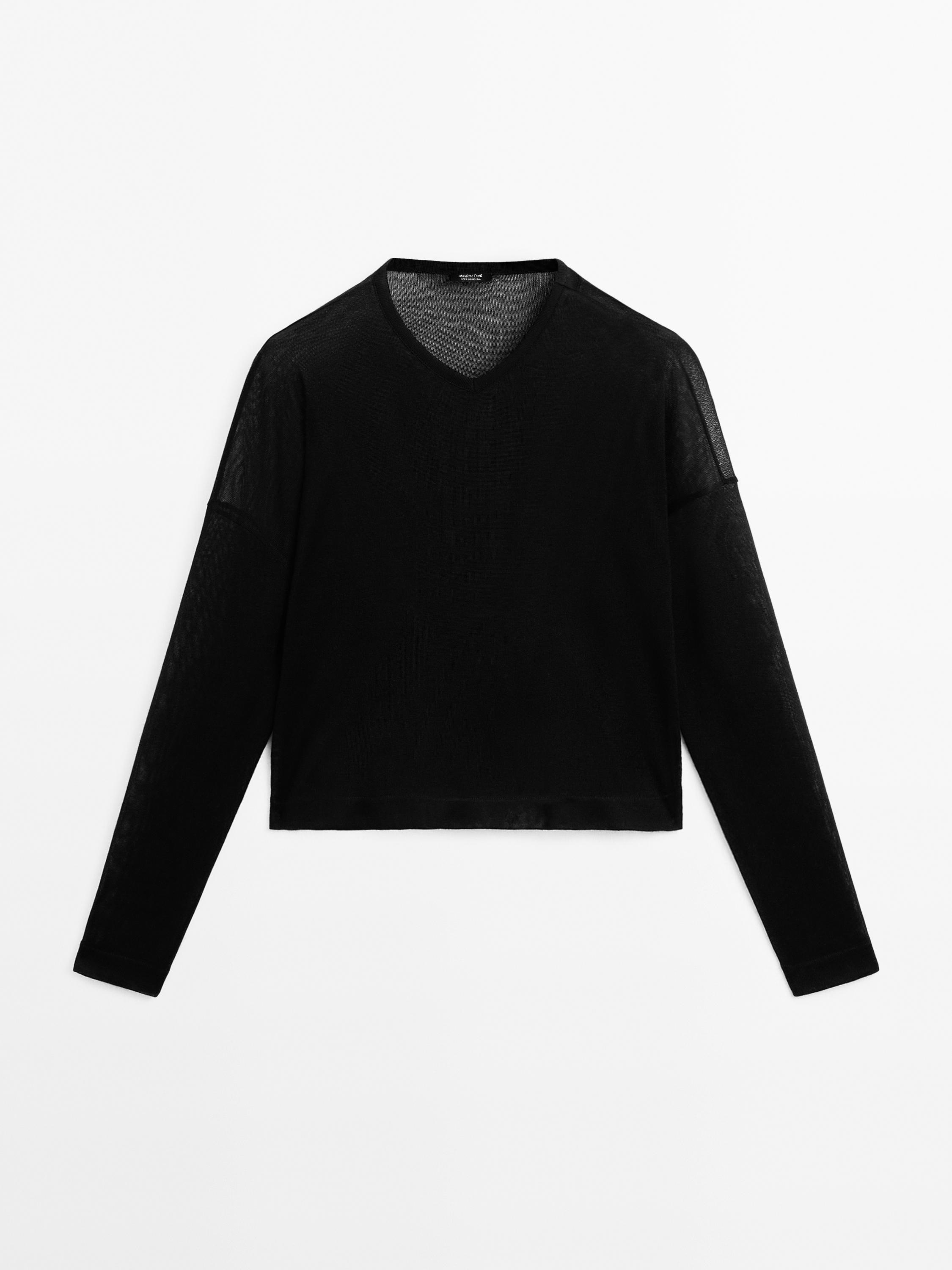 Pull ample à col en V