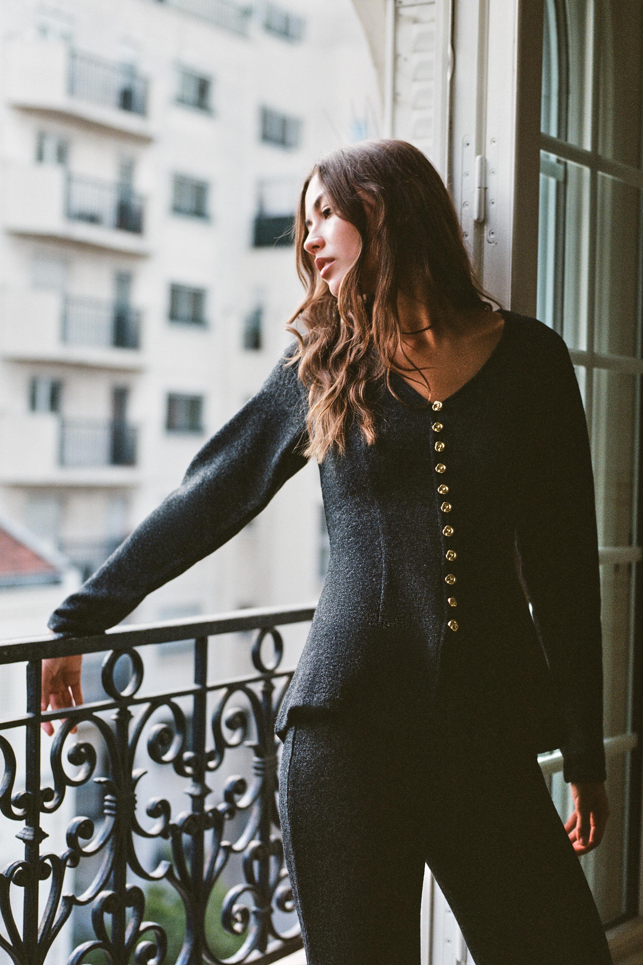 GILET PEPLUM À BOUTONS