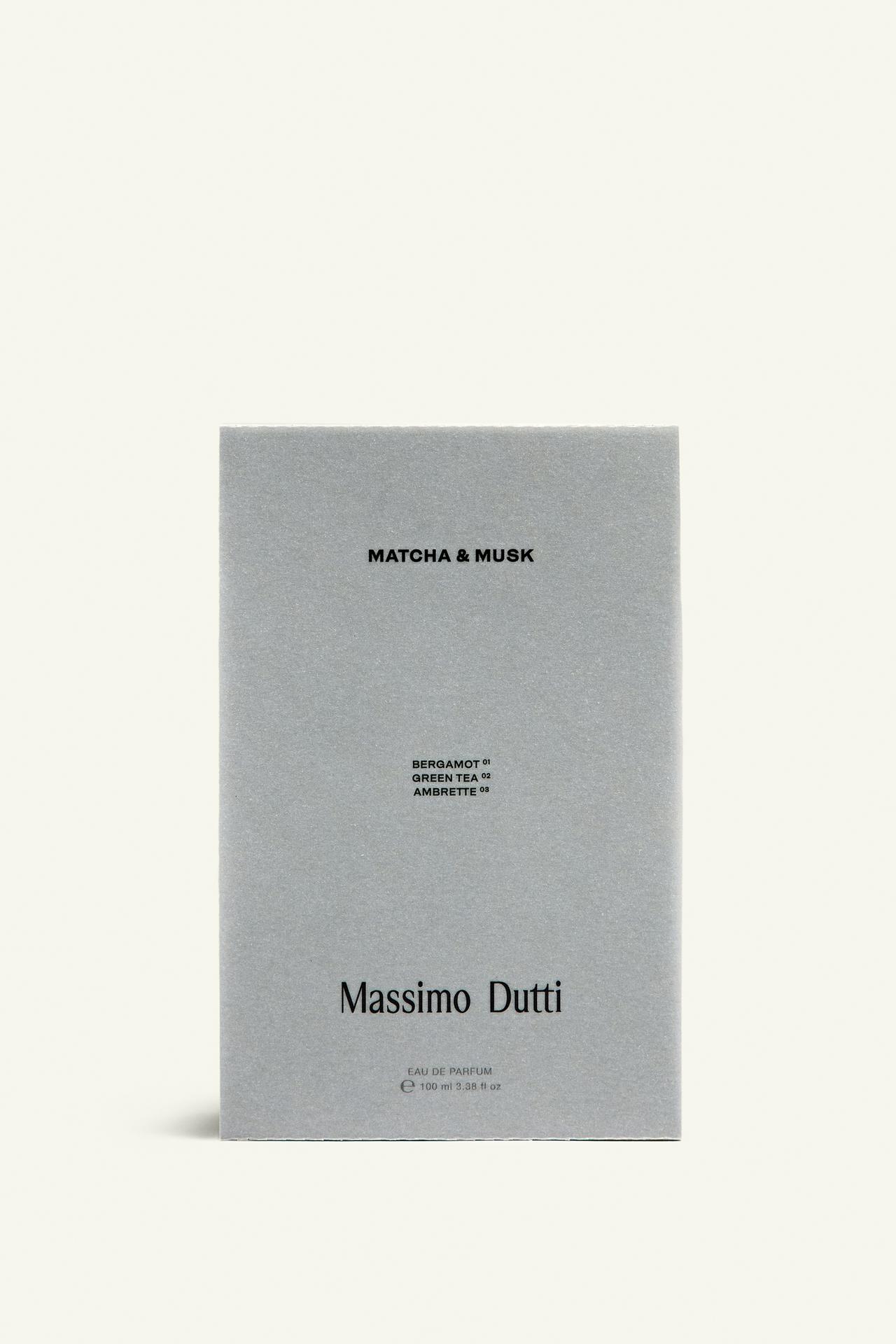 (100ML) MASSIMO DUTTI MATCHA & MUSK EAU DE PARFUM — Light green