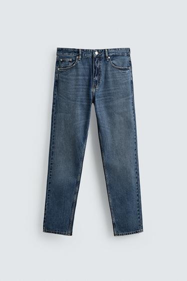 SLIM TAPERED FIT JEANS - Blue by Zara