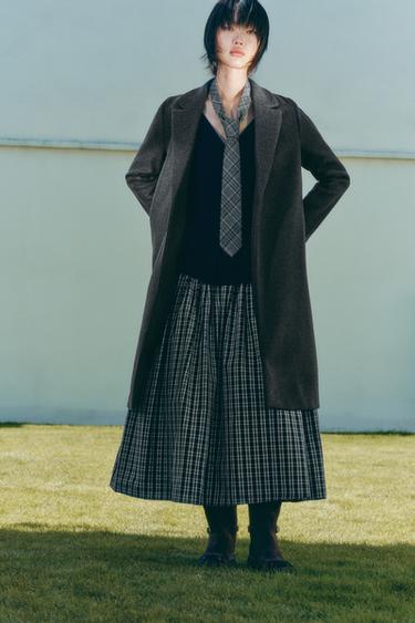 SOFT BUTTON COAT - Grey marl by Zara