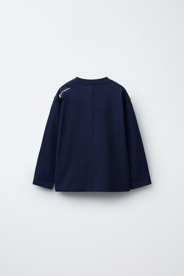 T-SHIRT IMPRIMÉ CROCODILE CHAMPION ® X ZARA - Bleu de Zara - Image 1