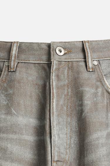PRINTED BAGGY FIT JEANS - Blue by Zara - Image 8