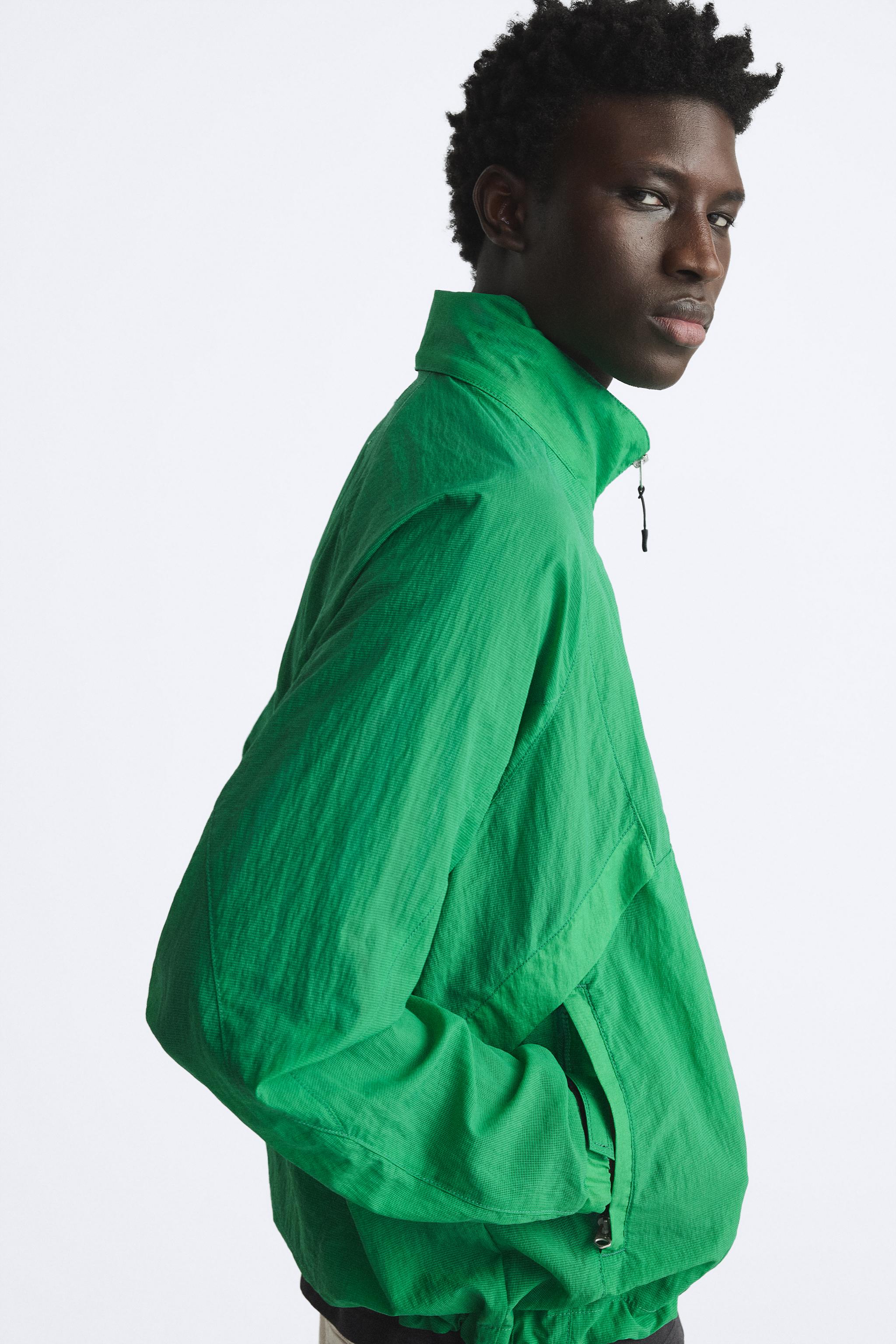 PACKABLE WINDBREAKER JACKET - Green | ZARA United States