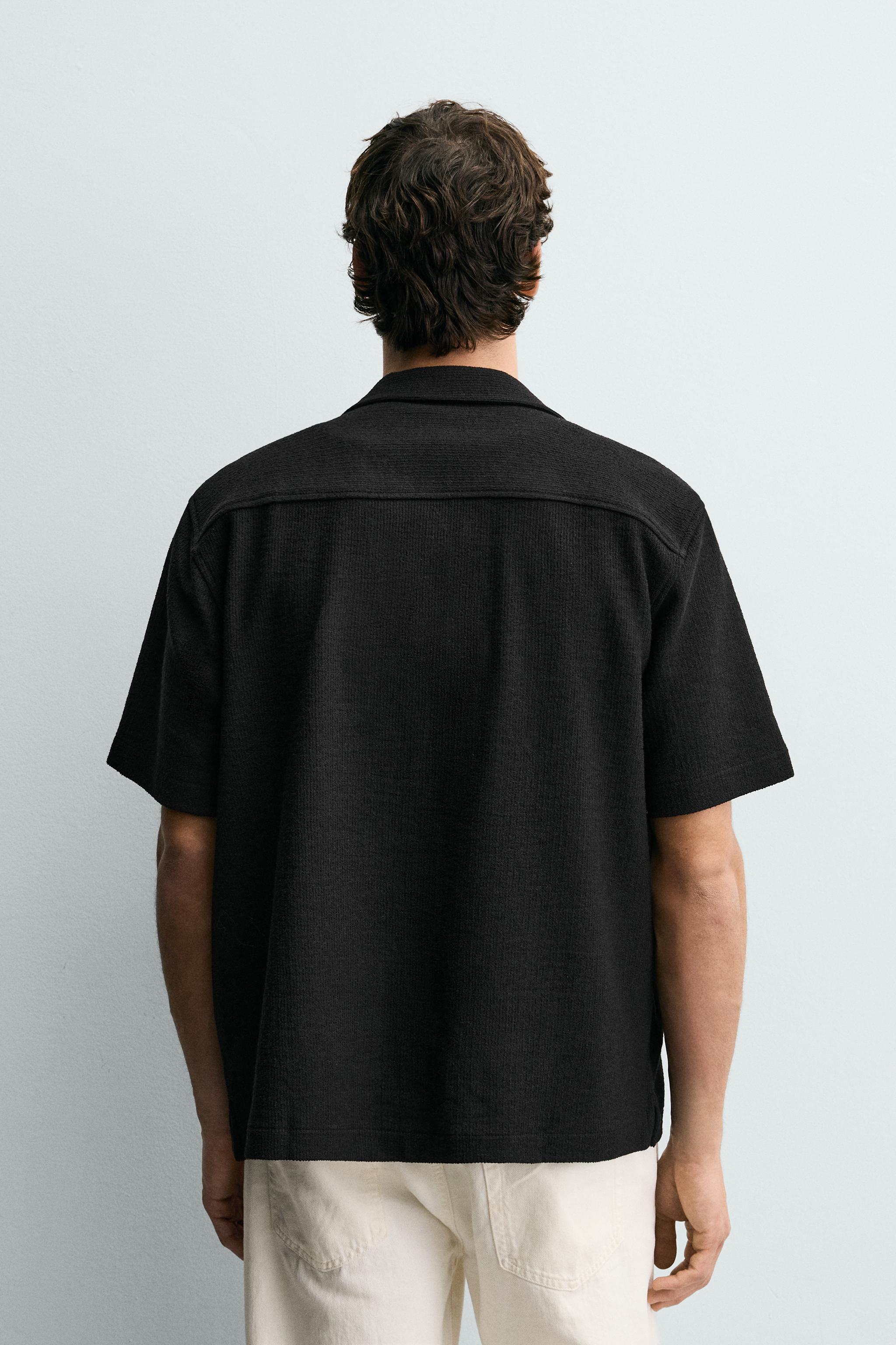 Мужские рубашки Zara TEXTURED WEAVE SHIRT — фото 3