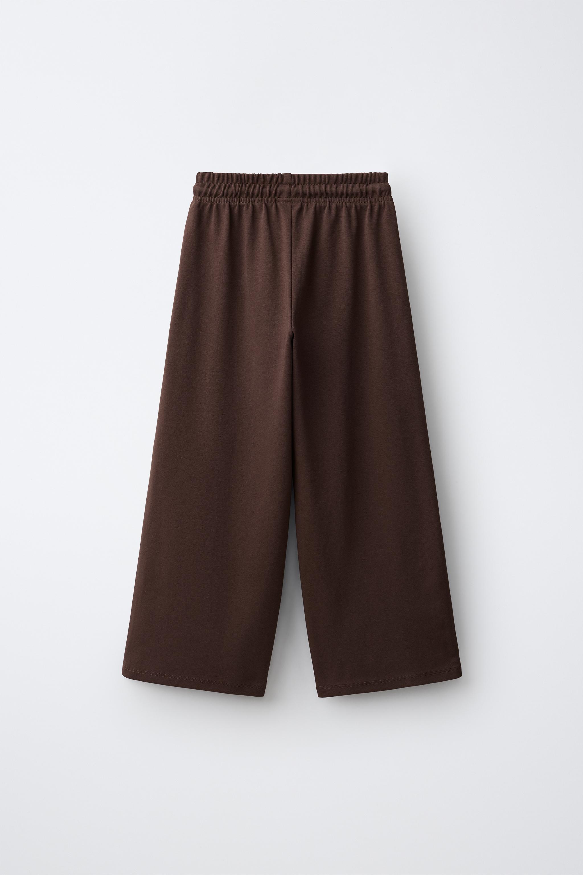 ZIP-UP SWEATSHIRT AND WIDE-LEG PANTS SET