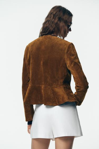 JUPE-CULOTTE CROISÉE CEINTURE - Blanc cassé de Zara - Image 4