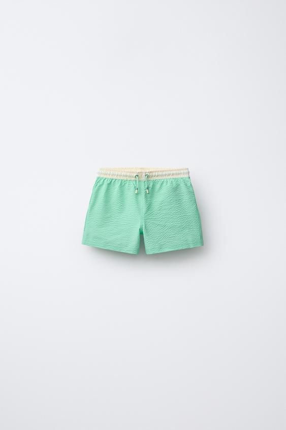 2-6 ANS/ SHORT DE BAIN ÉTIQUETTE - Vert de Zara - Image 0