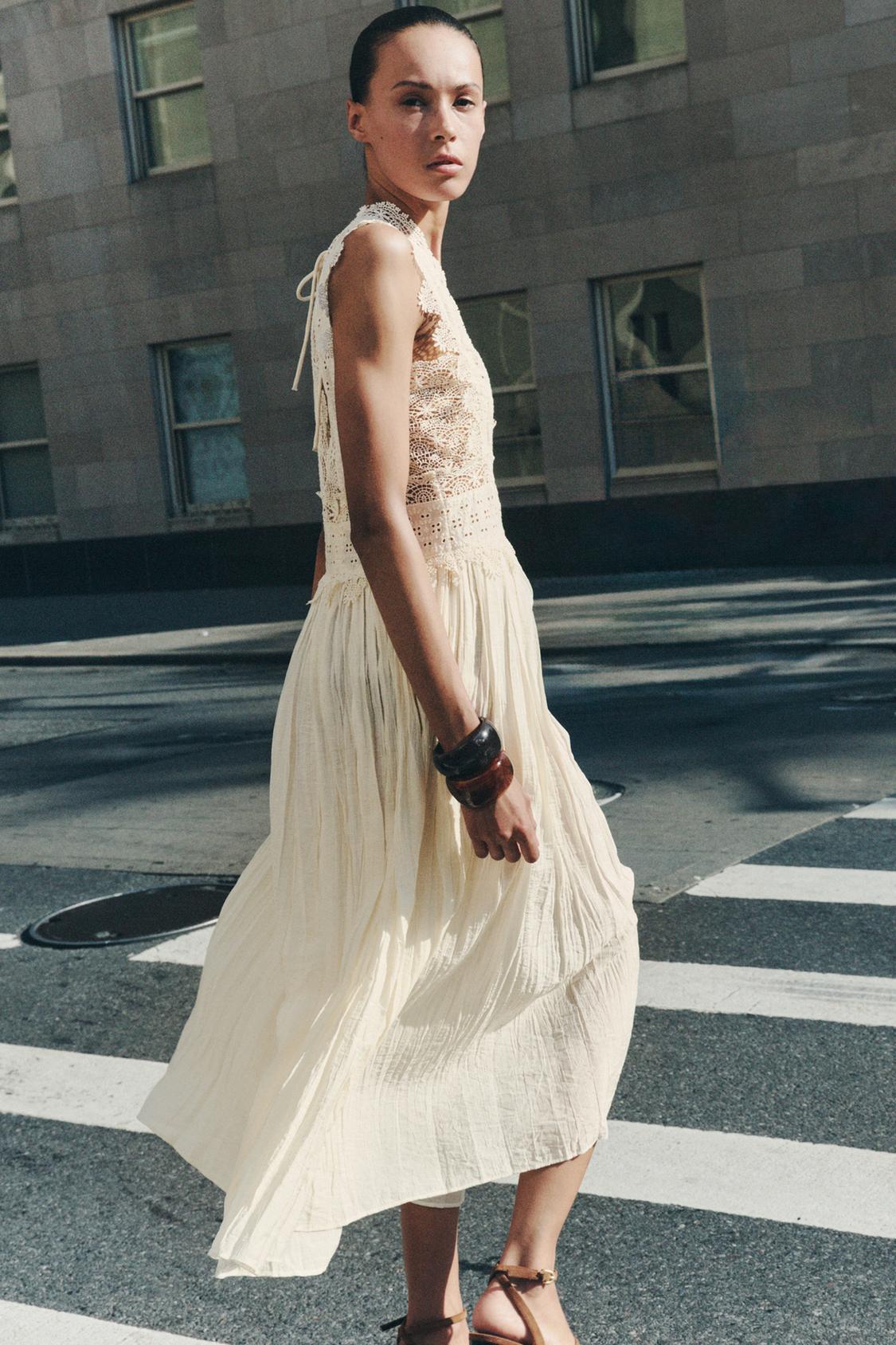 ZW COLLECTION LACE STRAP DRESS