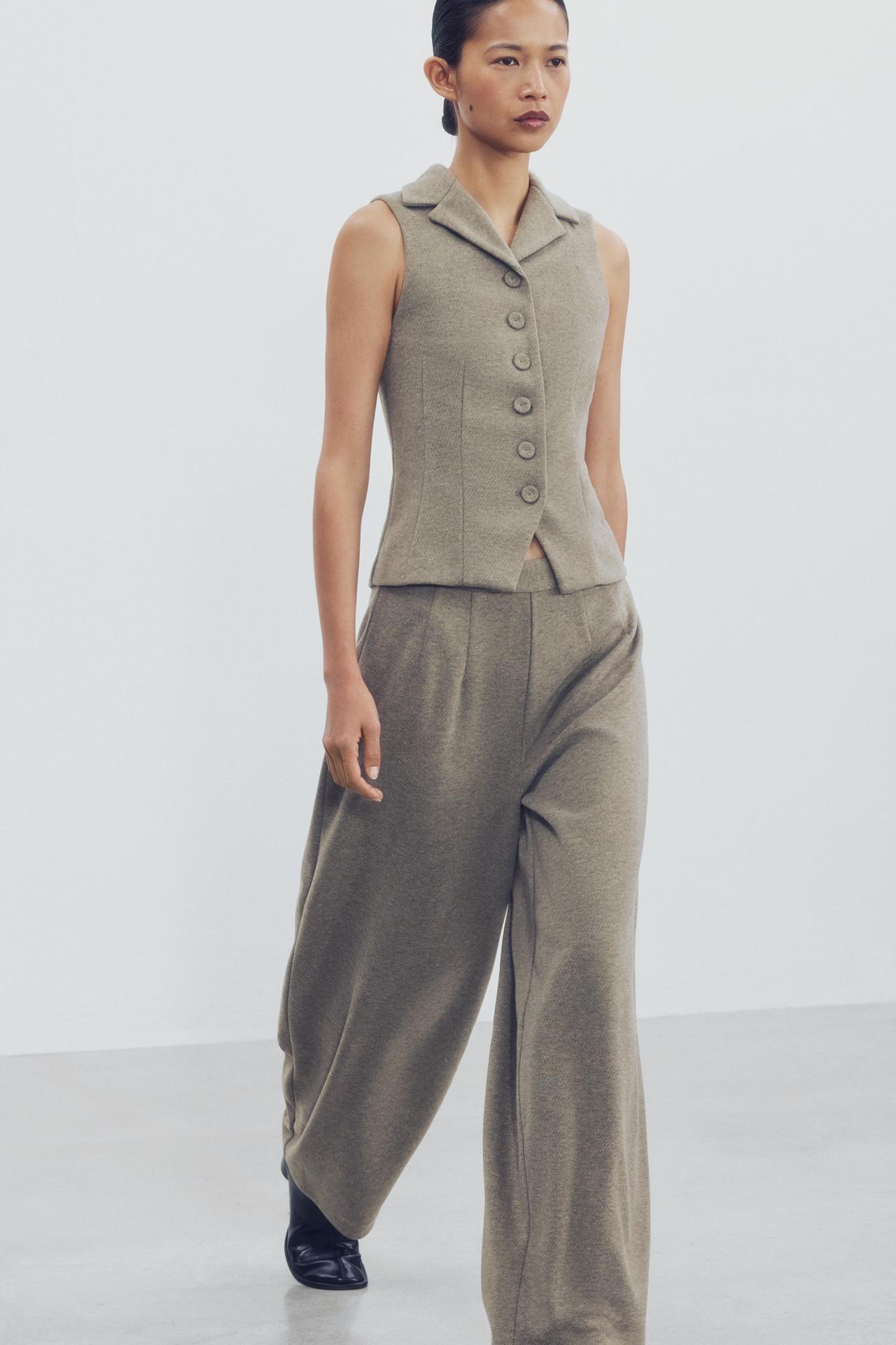 BARREL PANTS — Mid-mink