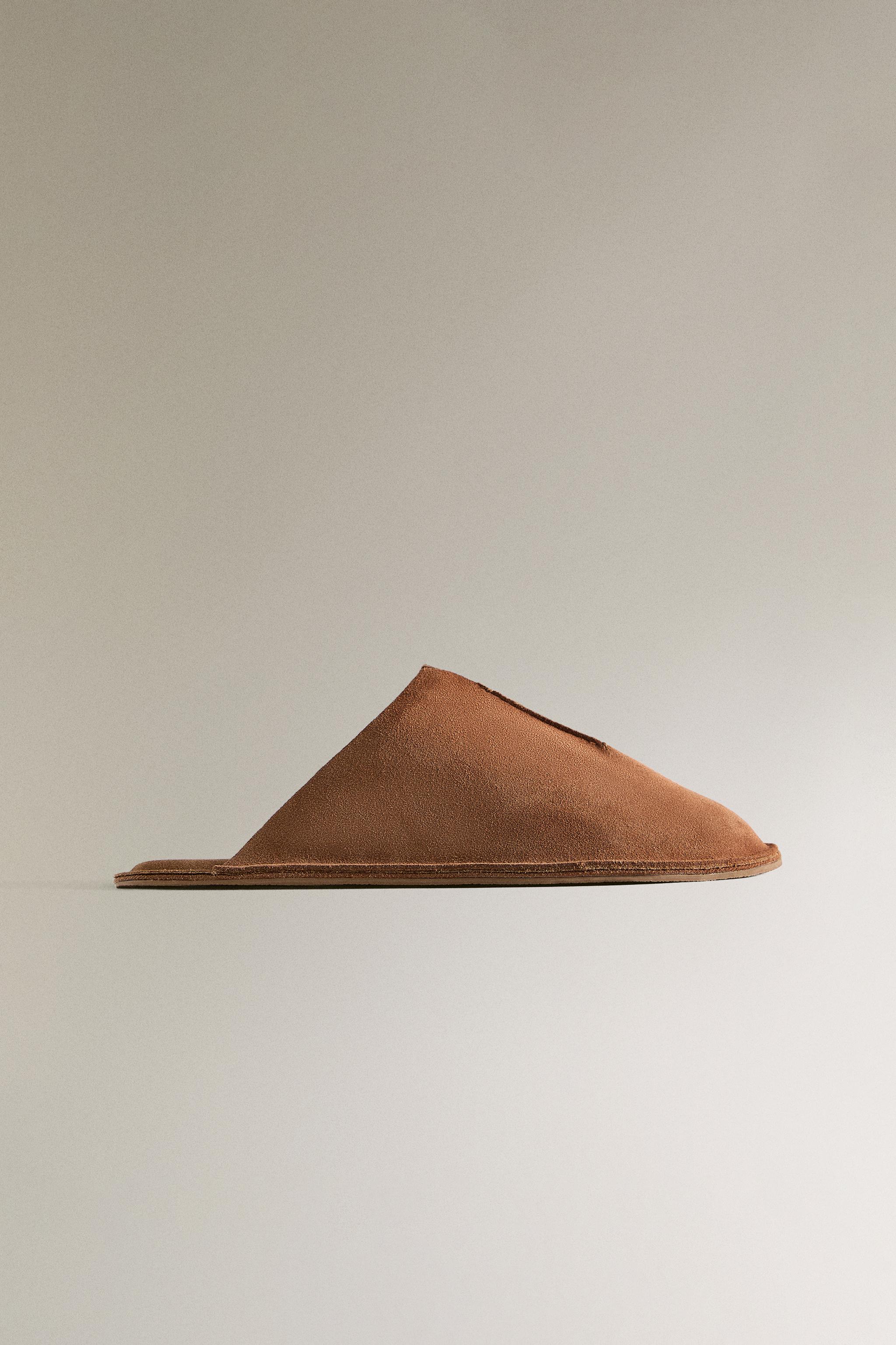 LEATHER MULE SLIPPERS