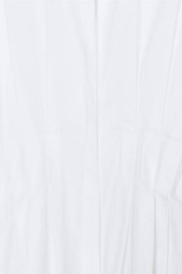 CHEMISE EN POPELINE À PLIS - Blanc de Zara - Image 7