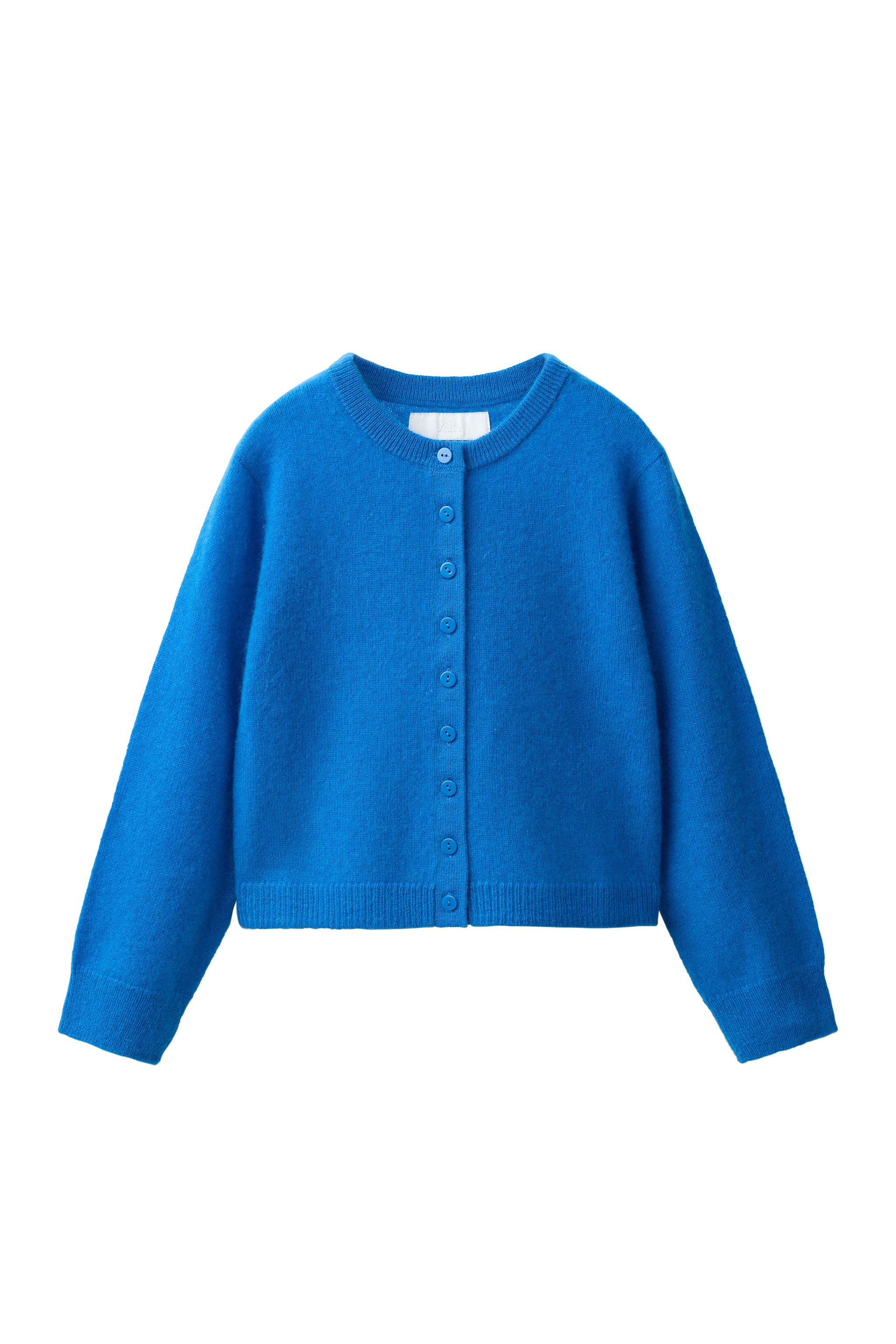 カシミヤ100%カーディガン - 濃青 | ZARA Japan / 日本
