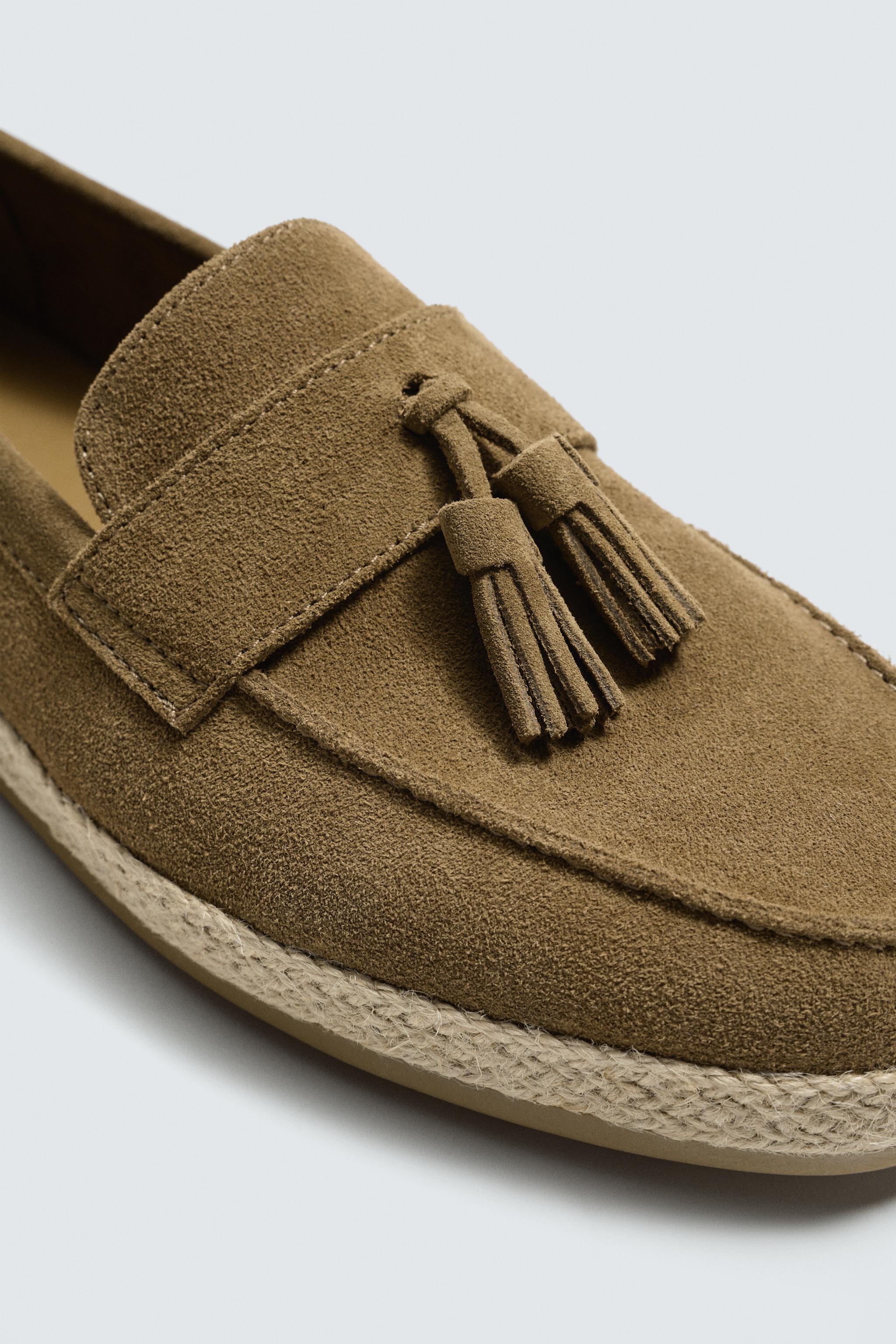 MOCASSINS CASUAL EN CUIR À POMPONS