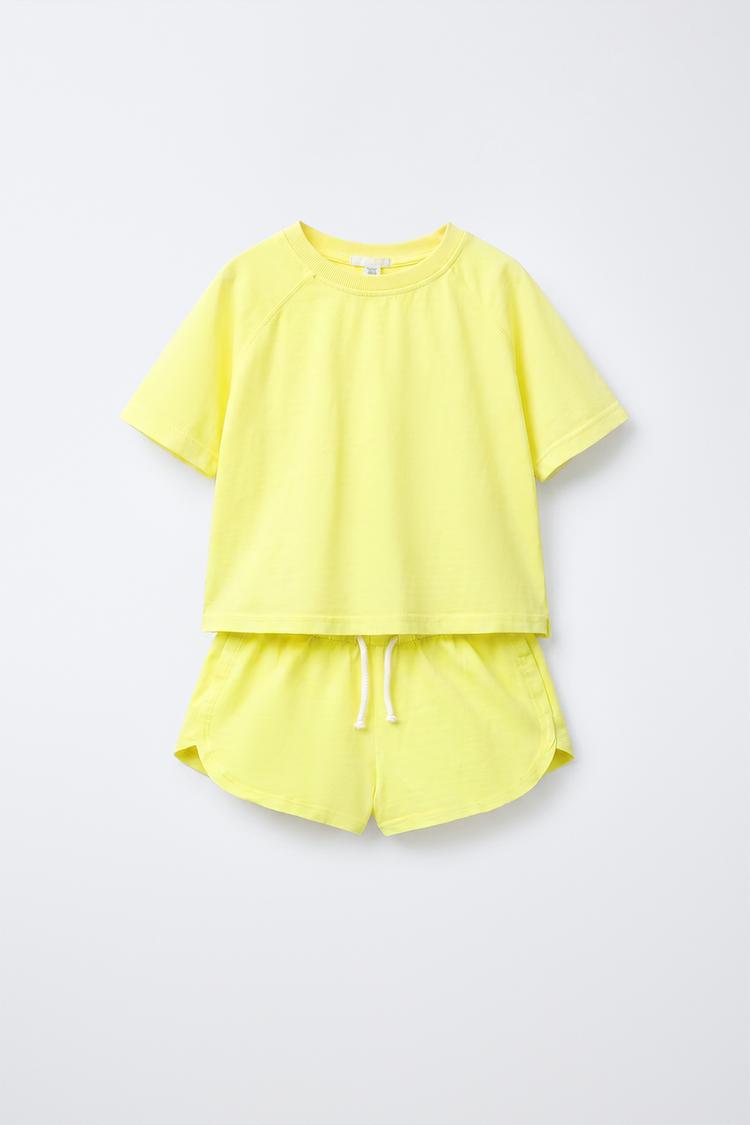 CONJUNTO JOGGING CAMISETA Y BERMUDA LISO