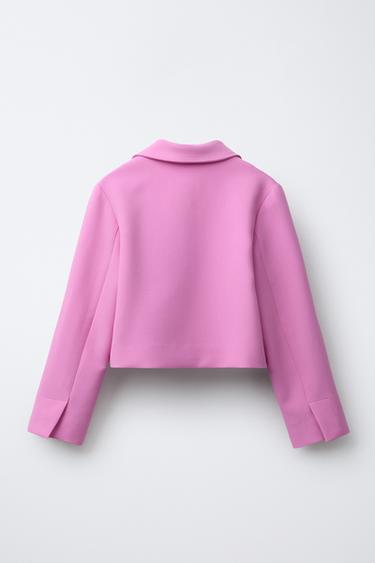 VESTE COURTE À BOUTONS BIJOUX - Rose de Zara - Image 1