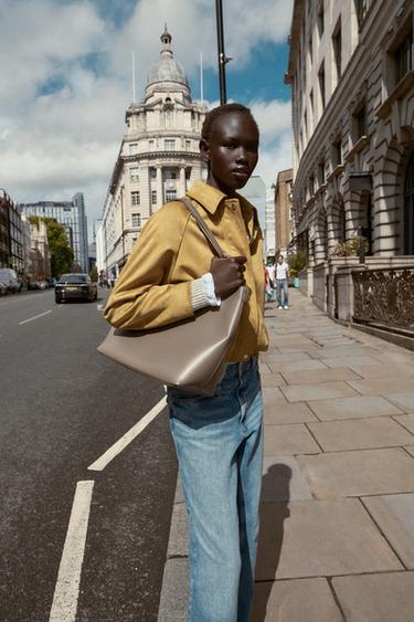 Zara SHOPPER BAG - Gray