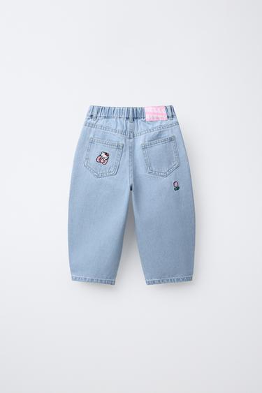 JEANS BARREL HELLO KITTY © SANRIO - Bleu de Zara - Image 1