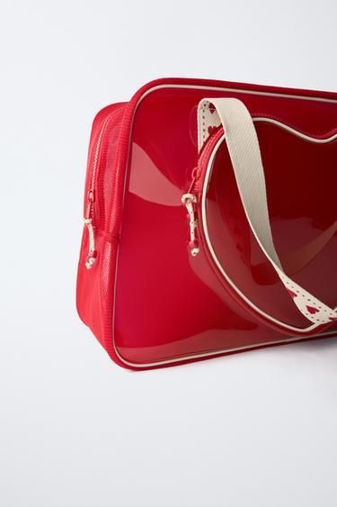 VALENTINE'S DAY VINYL TOTE BAG - Red by Zara - Image 2