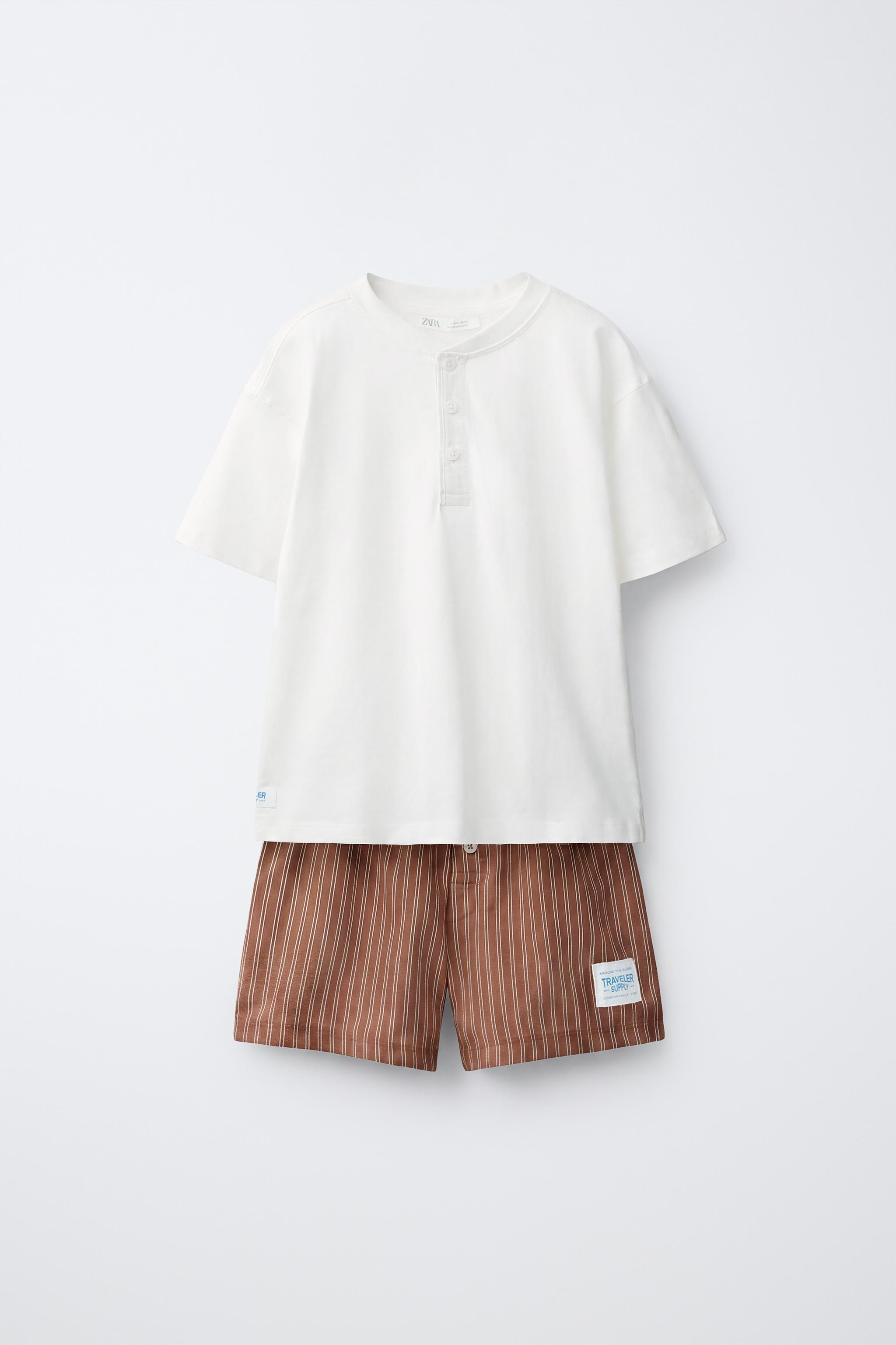 6-14 YEARS/ COMBINED PYJAMAS — Brown