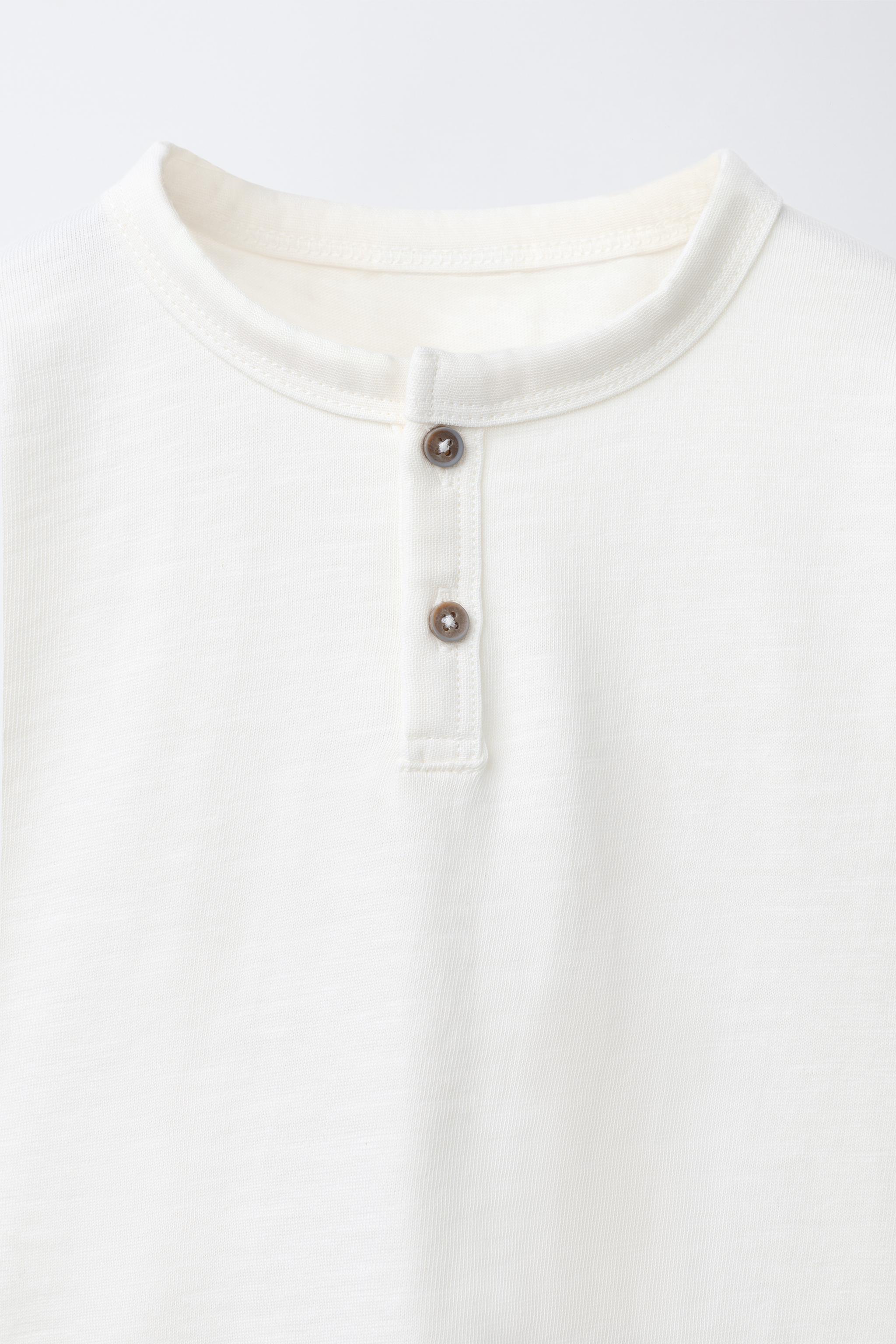 PLAIN HENLEY T-SHIRT