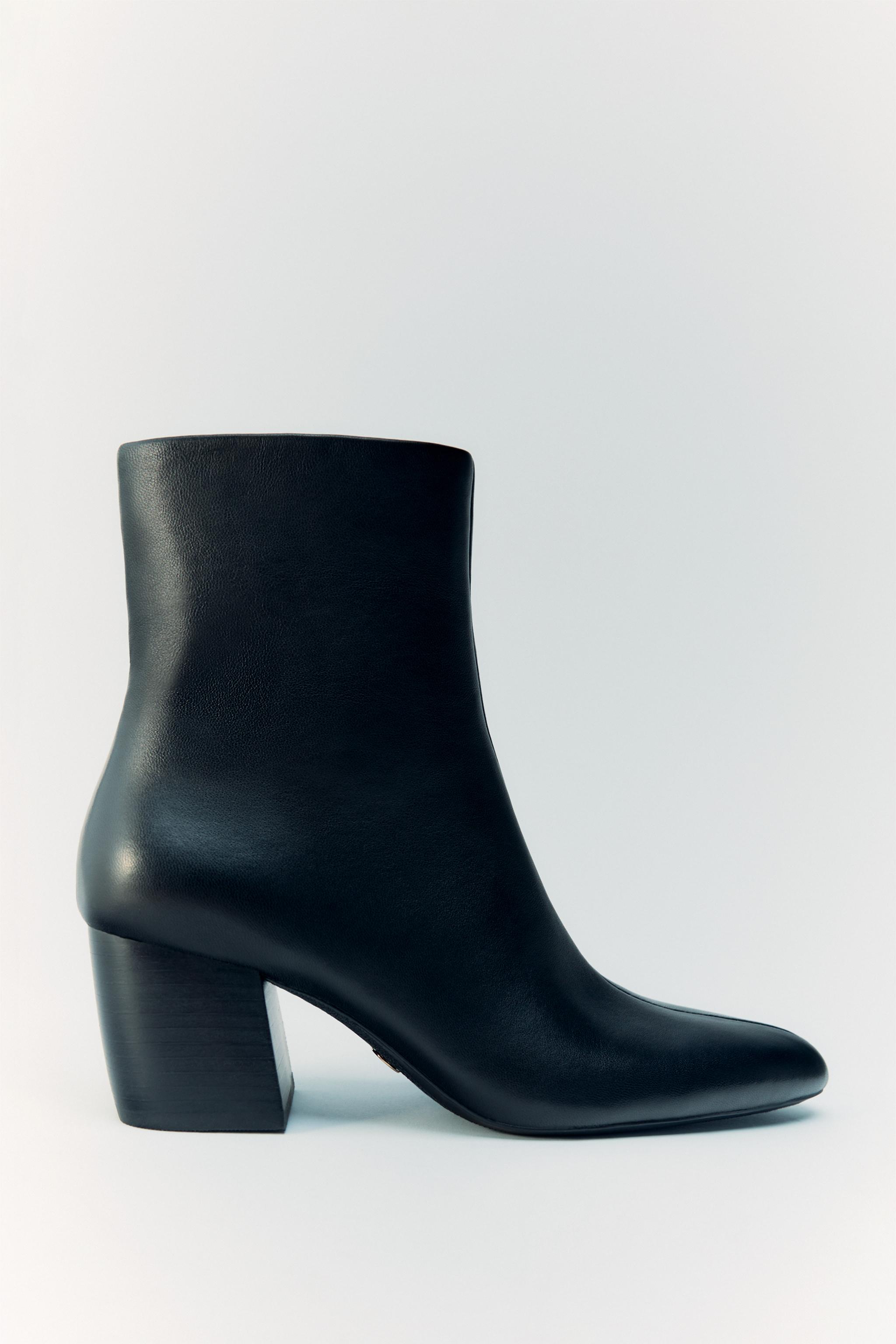 Botines plateados online zara