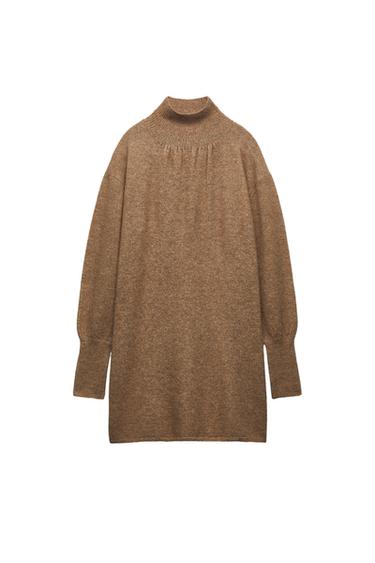 KNIT SHORT HIGH NECK DRESS