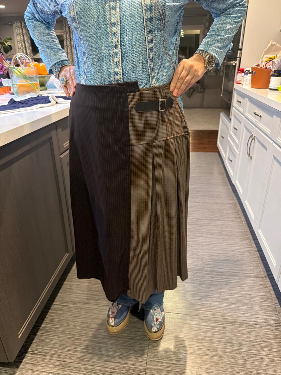 COMBINATION MIDI SKIRT - Image 6