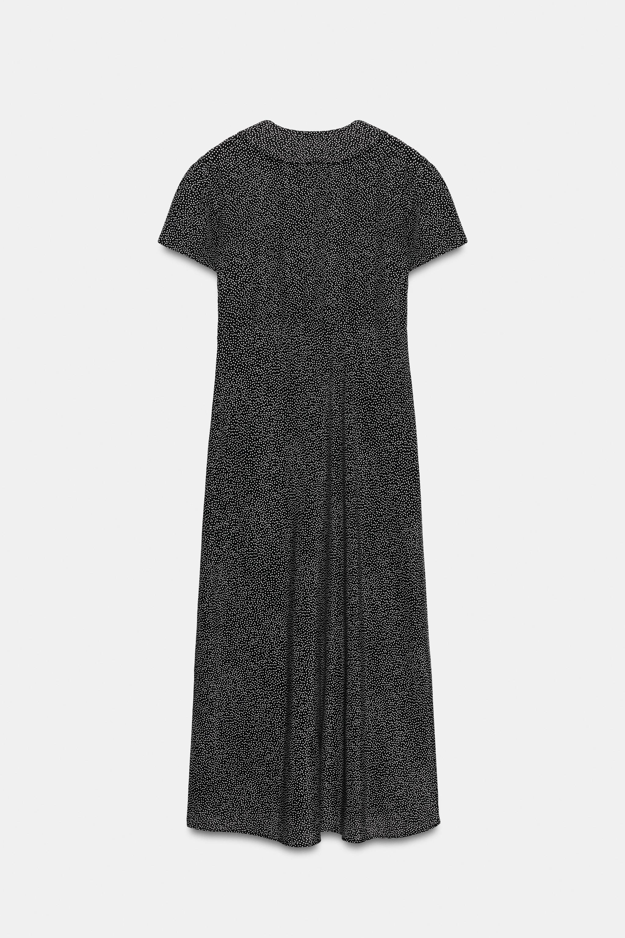 Женские платья Zara ZW COLLECTION POLKA DOT MIDI DRESS — фото 7