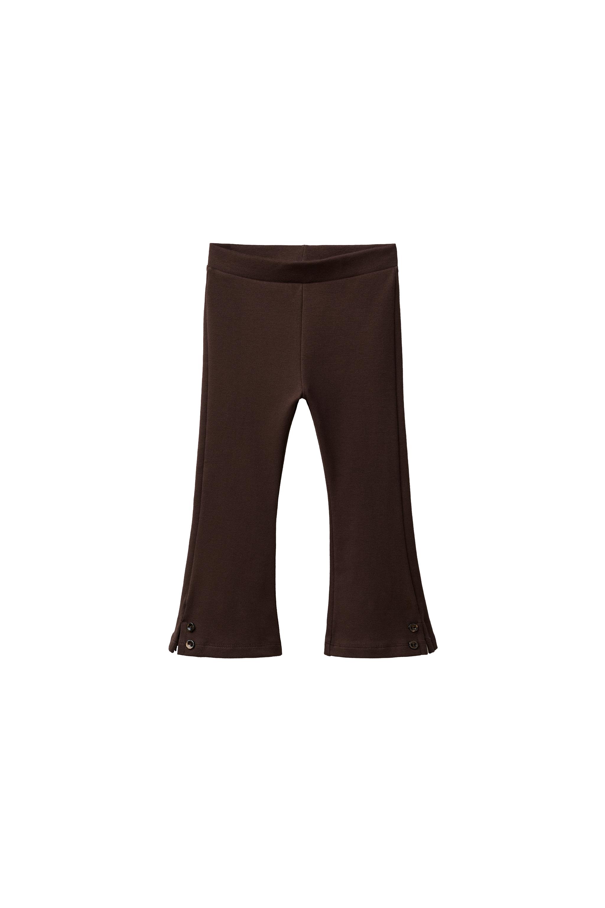 フレアボタンレギンス - チョコレートブラウン | ZARA Japan / 日本