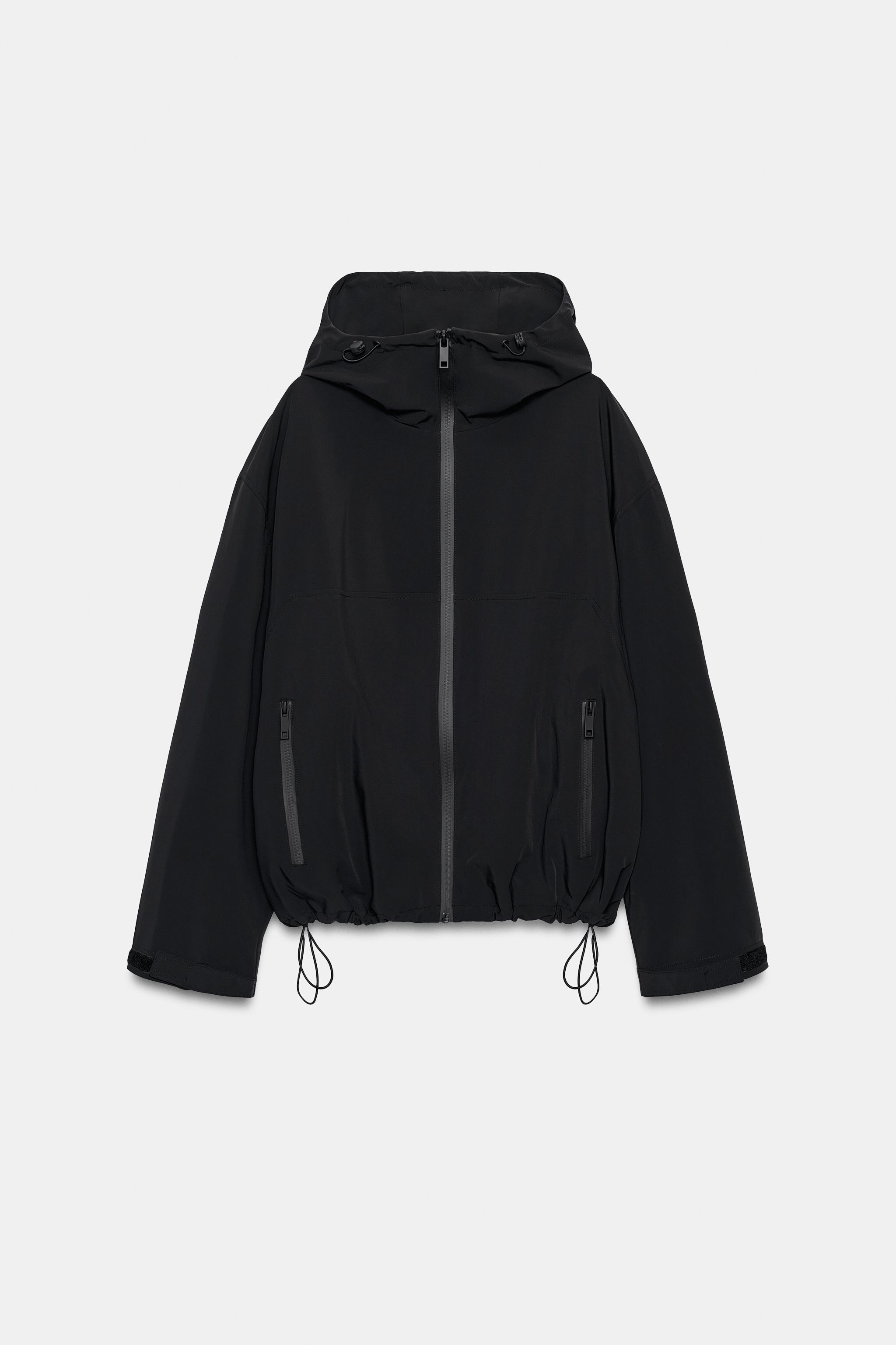 ZIP WINDBREAKER JACKET - Black | ZARA United States