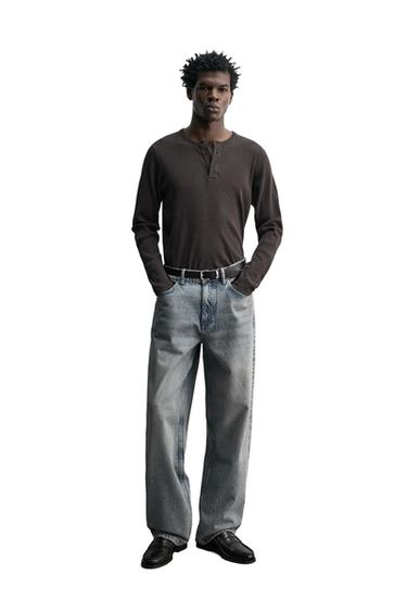 Zaras PÖSIGA JEANS - Gråblå - Bild 0