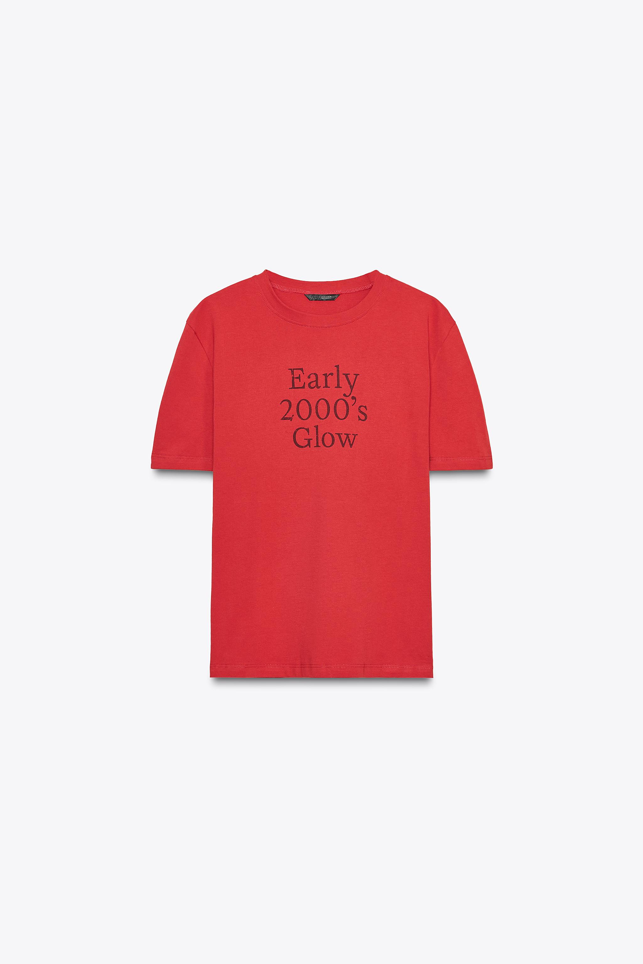 Rita◡̈ TEXT T-SHIRT - Raspberry | ZARA United States