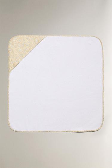 SERVIETTE DE BAIN CAPUCHE BÉBÉ PASSEPOIL FLEUR - Crème de Zara - Image 3