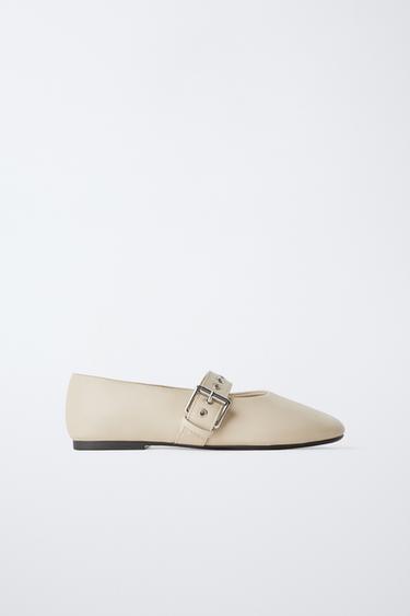 CASUAL BALLERINAS - Ecru White by Zara