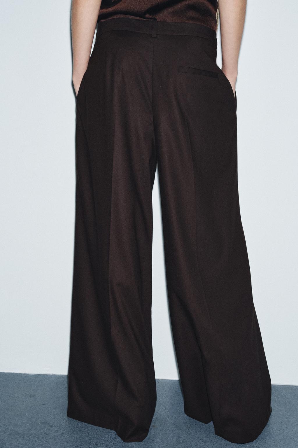 ZW COLLECTION WIDE LEG PLEATED PANTS - image 2