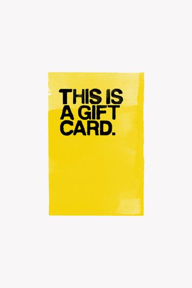 GIFT CARD (FYSIEKE) - Geel van Zara - Afbeelding 0