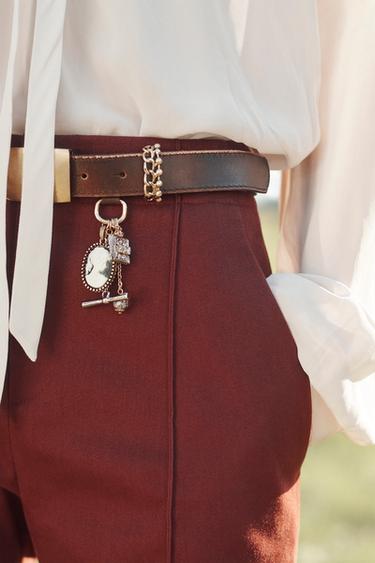 PANTALON CAPRI ÉDITION LIMITÉE - Vin de Zara - Image 3