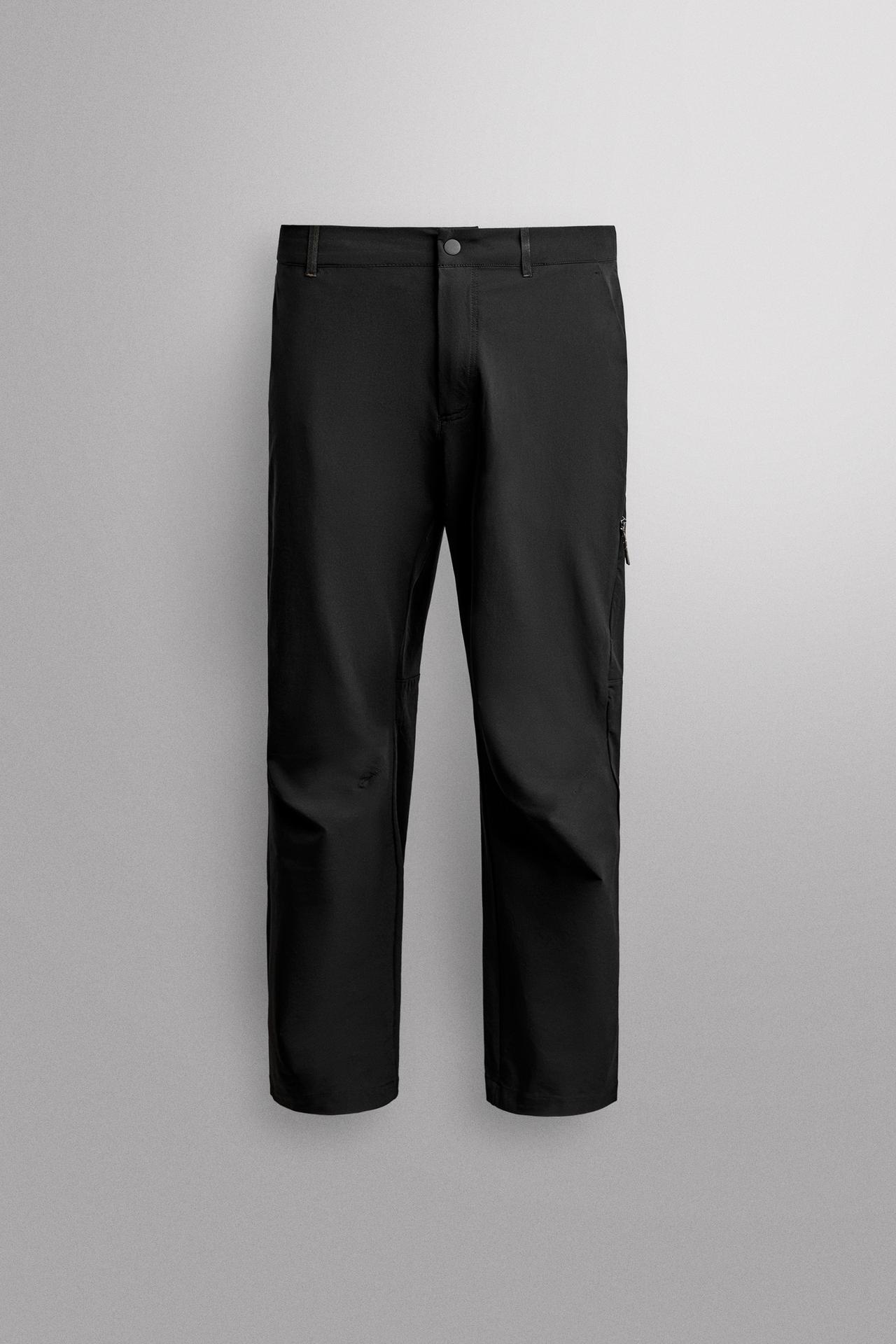 TECHNICAL POCKET PANTS — Black